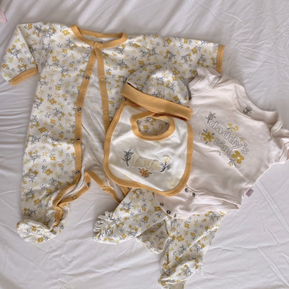 Little&Loved 5 Piece Baby Girl Set 0-3Months